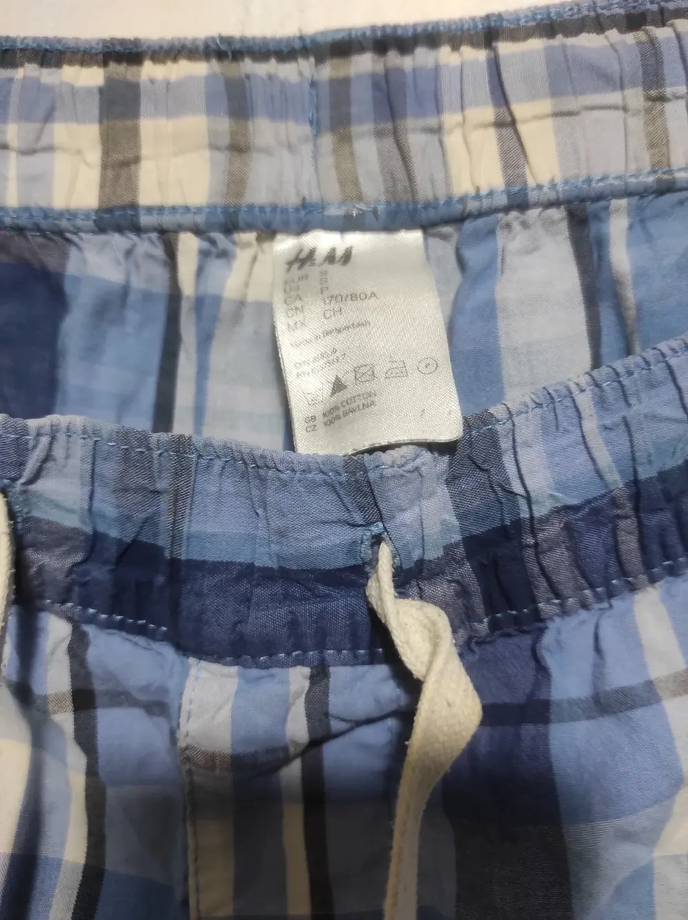 Pantalon corto a cuadros H&M talla S, foto 2
