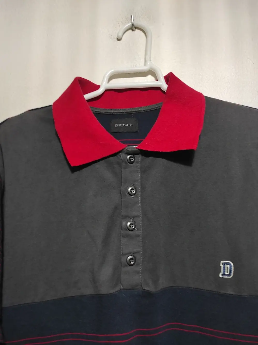 Polo manga corta a rayas Diesel talla L, foto 2