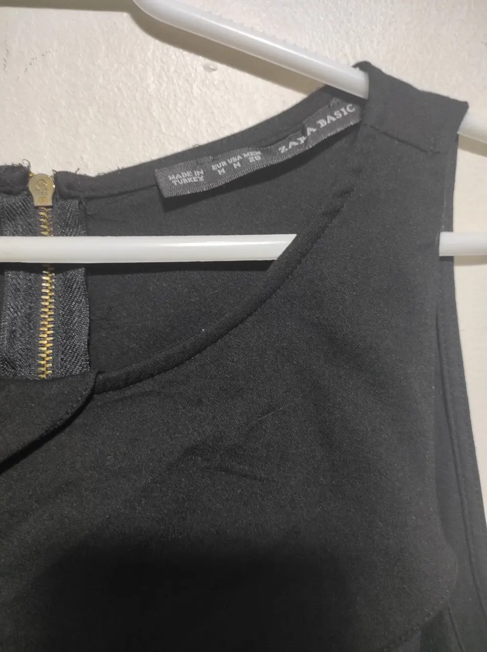 Camiseta blusa sin mangas Zara basic talla M, foto 3