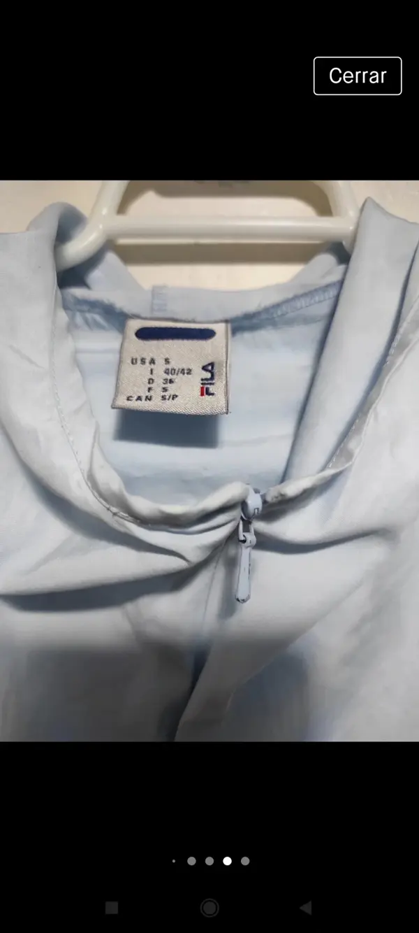 Chaleco entretiempo Fila talla S, foto 5