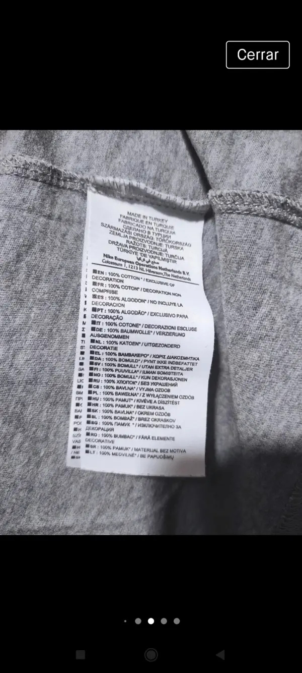 Camiseta manga corta Nike talla XL, foto 5