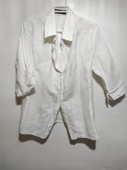 Camisa manga 3/4 jocavi 100%lino talla 40 ver medidas