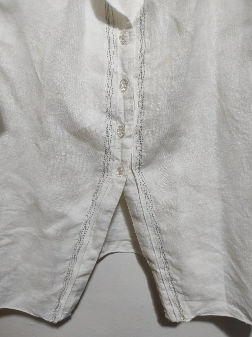 Camisa manga 3/4 jocavi 100%lino talla 40 ver medidas, foto 2