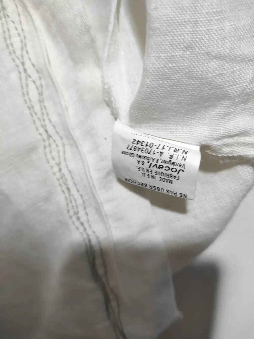 Camisa manga 3/4 jocavi 100%lino talla 40 ver medidas, foto 5