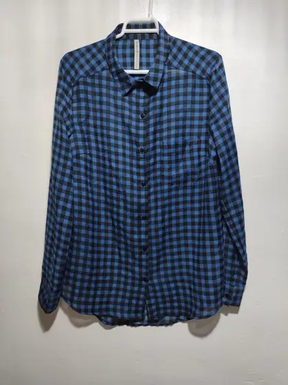 Camisa a cuadros muy fina Stradivarius talla M