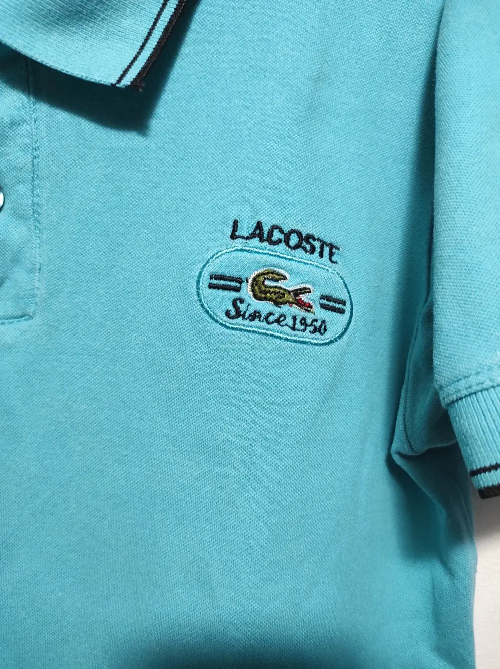 Polo vintage manga corta Lacoste talla sirve para S ver medidas!!, foto 3