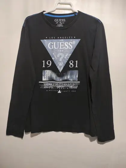 Camiseta manga larga Guess talla 16 sirve para M ver medidas