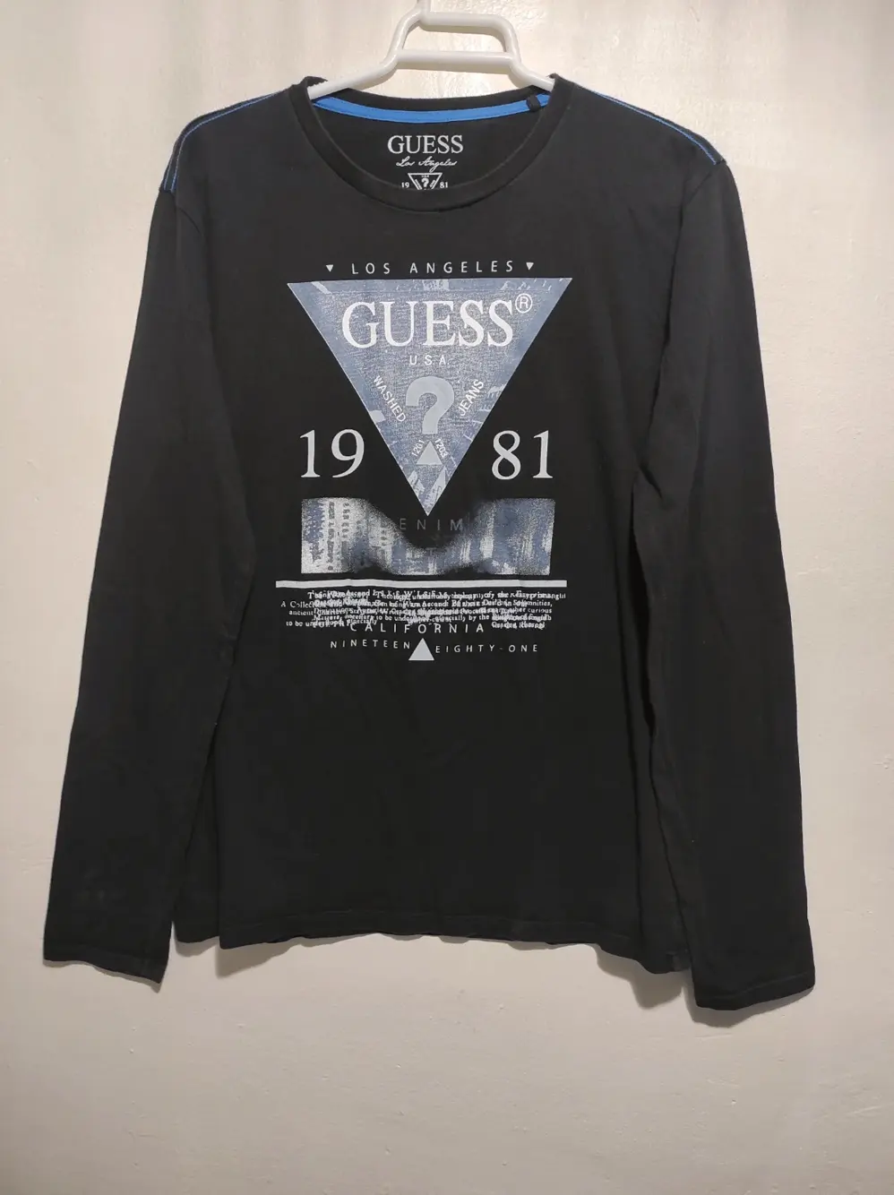 Camiseta manga larga Guess talla 16 sirve para M ver medidas