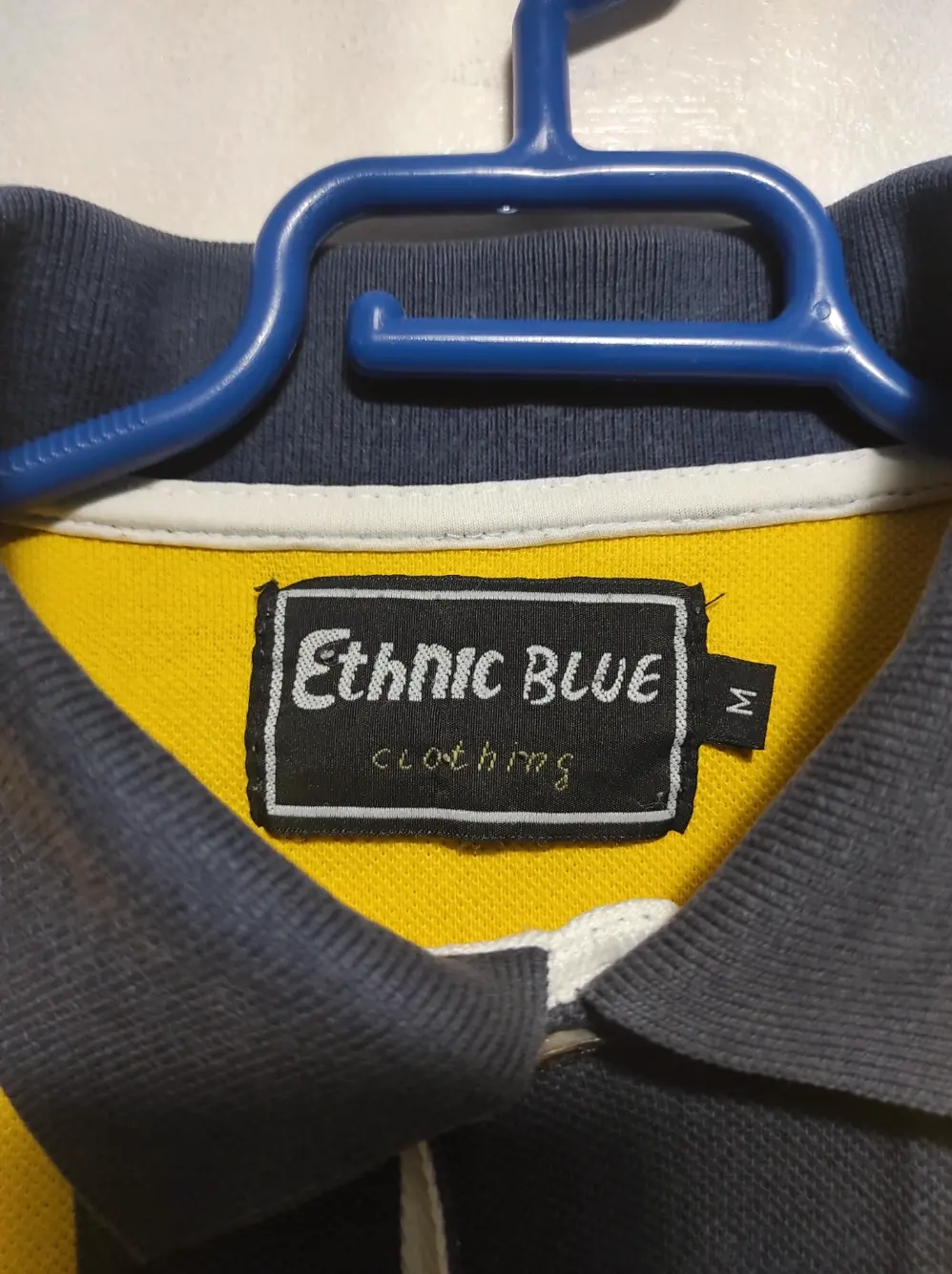 Polo manga corta ethnic blue talla M ancho..ver medidas, foto 3