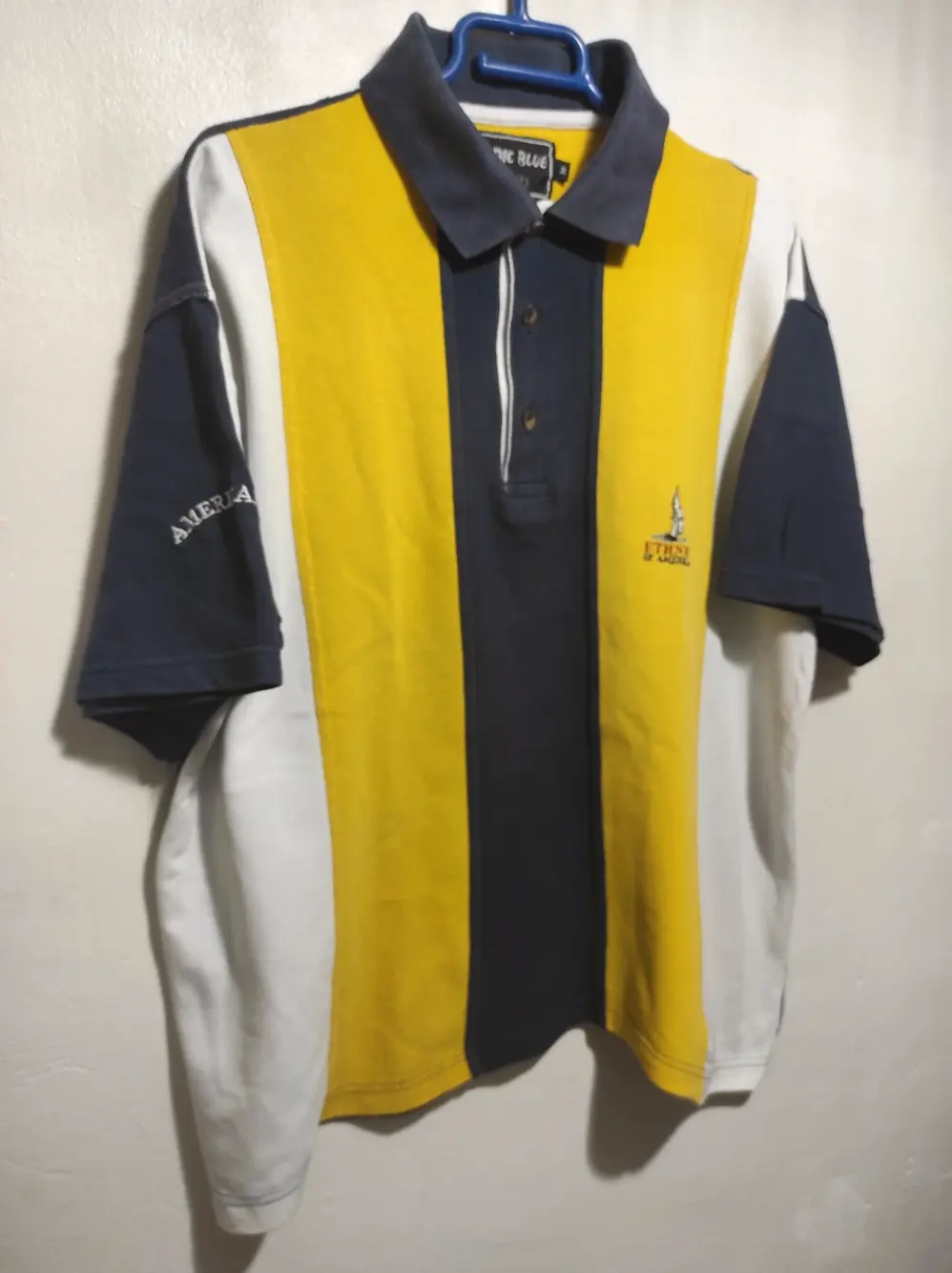 Polo manga corta ethnic blue talla M ancho..ver medidas, foto 5