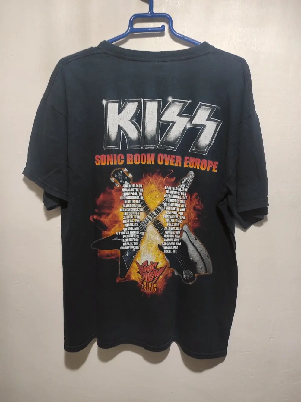 Camiseta vintage Kiss Sonic boom tour 2010 talla L Gildan, foto 4