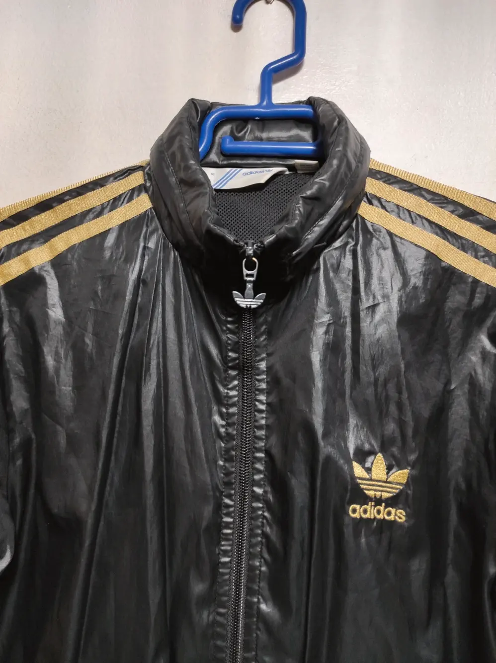 Chaqueta vintage Adidas windbreaker con capucha talla 40, foto 4