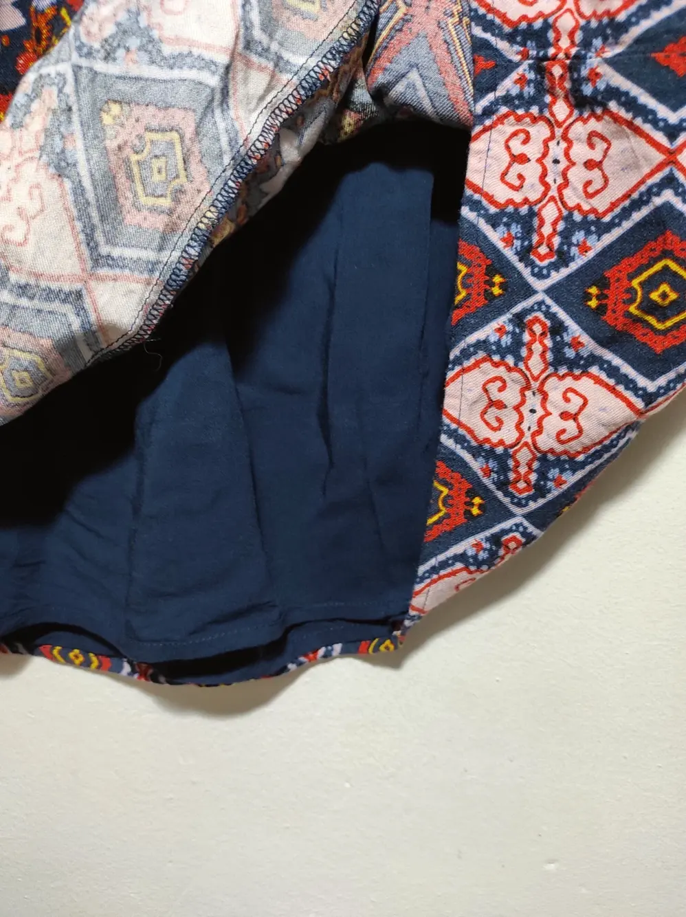 Falda estampada naf naf talla 38, foto 3