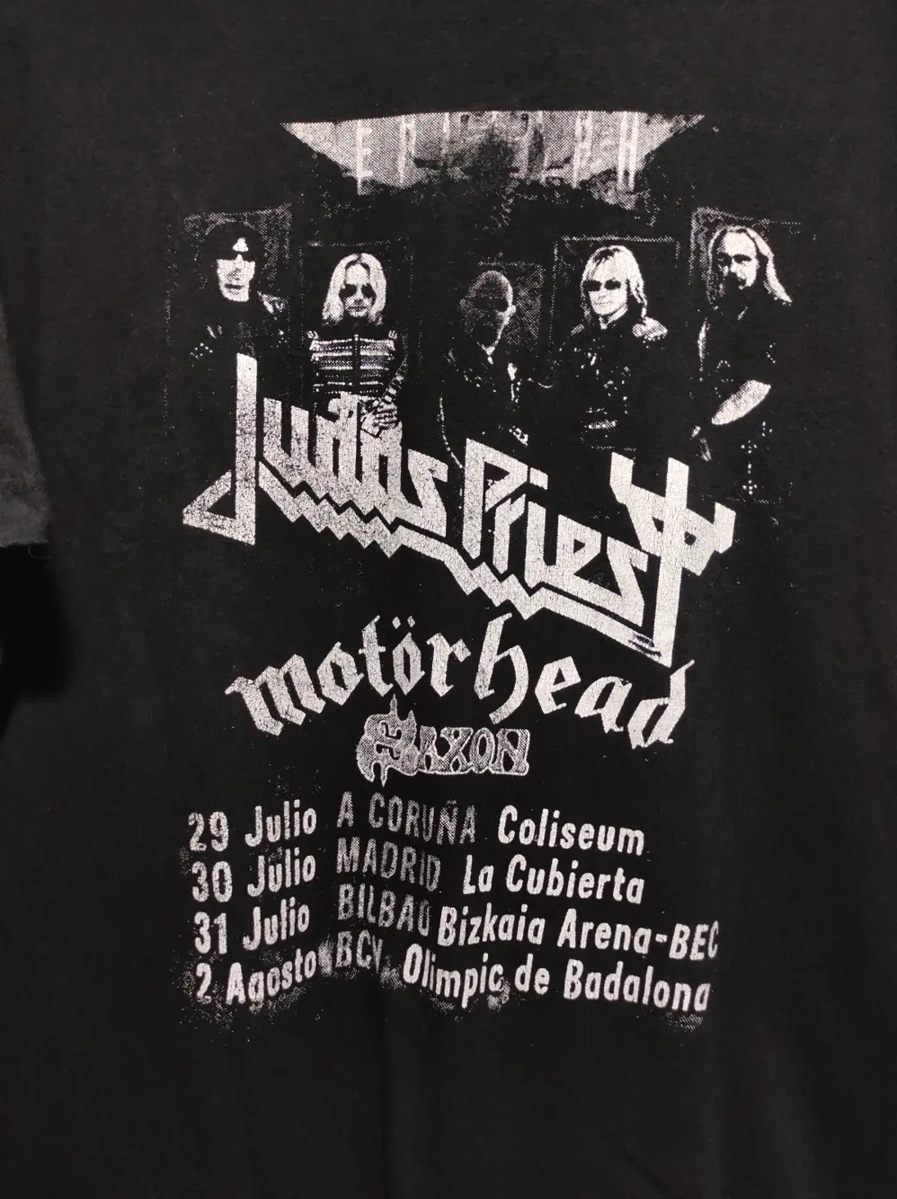 Camiseta manga corta Judas priest tour 2011 Motorhead Saxon!! Jhk talla M, foto 5