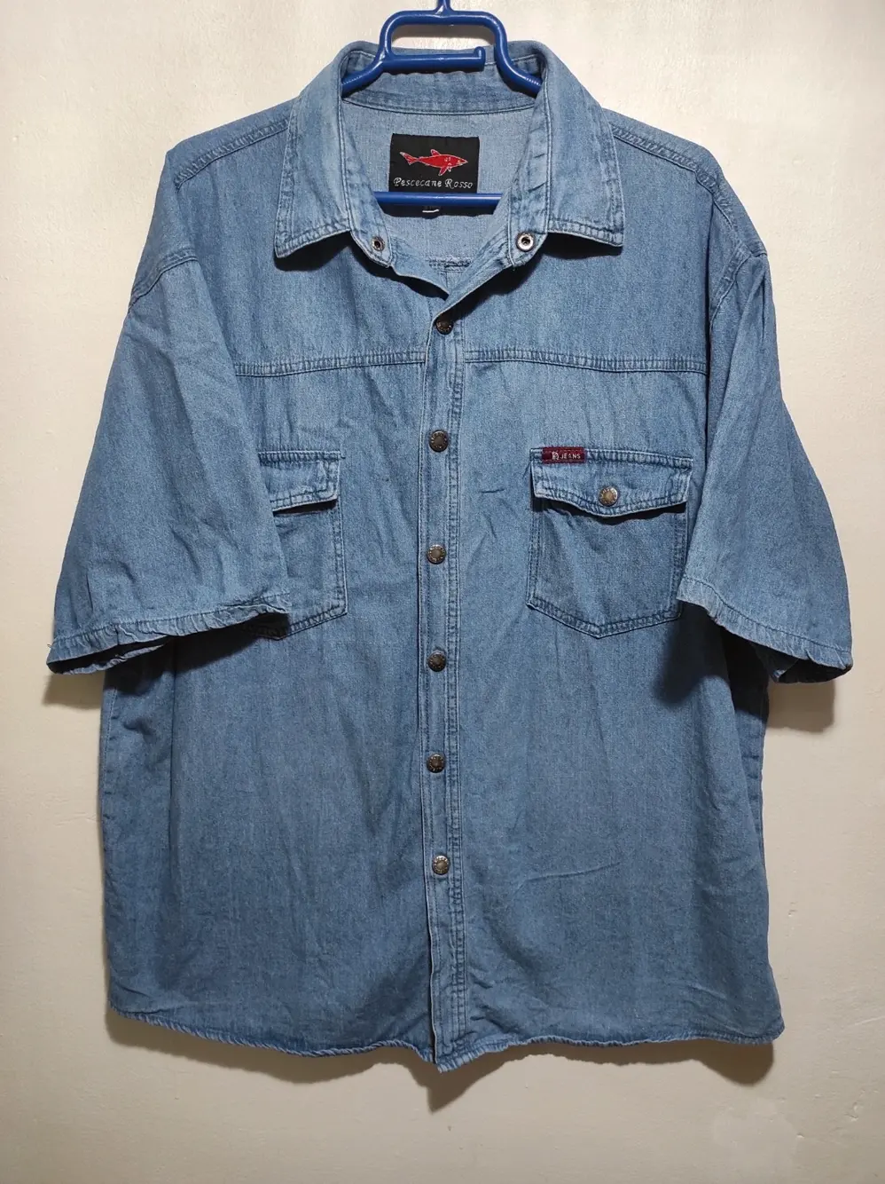 Camiseta vaquera pescecane Rosso talla 3XL
