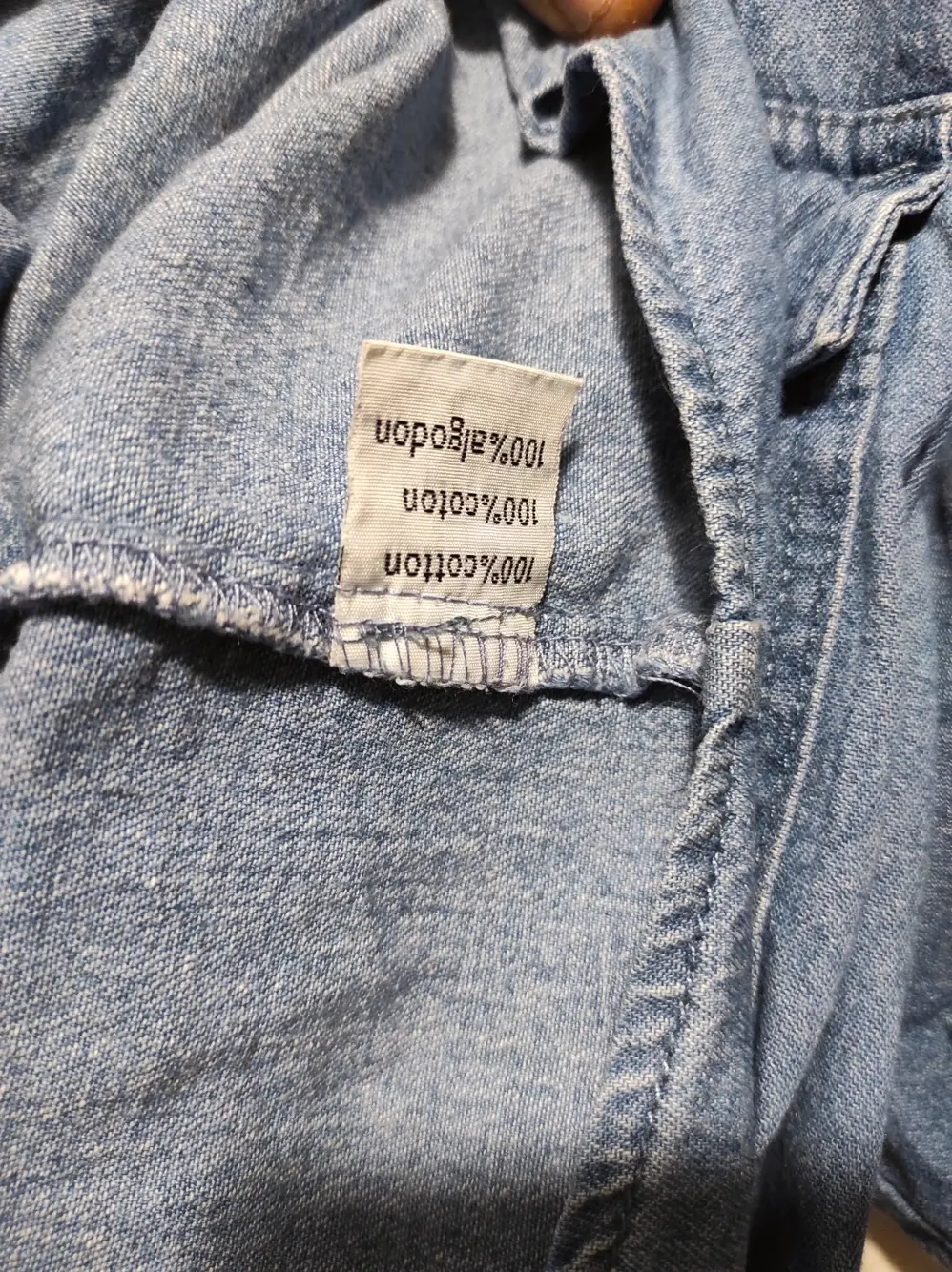 Camiseta vaquera pescecane Rosso talla 3XL, foto 4