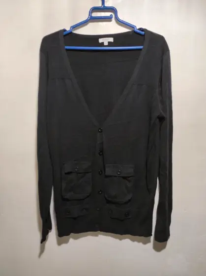 Jersey cardigan cuello de pico Gerry talla XXL