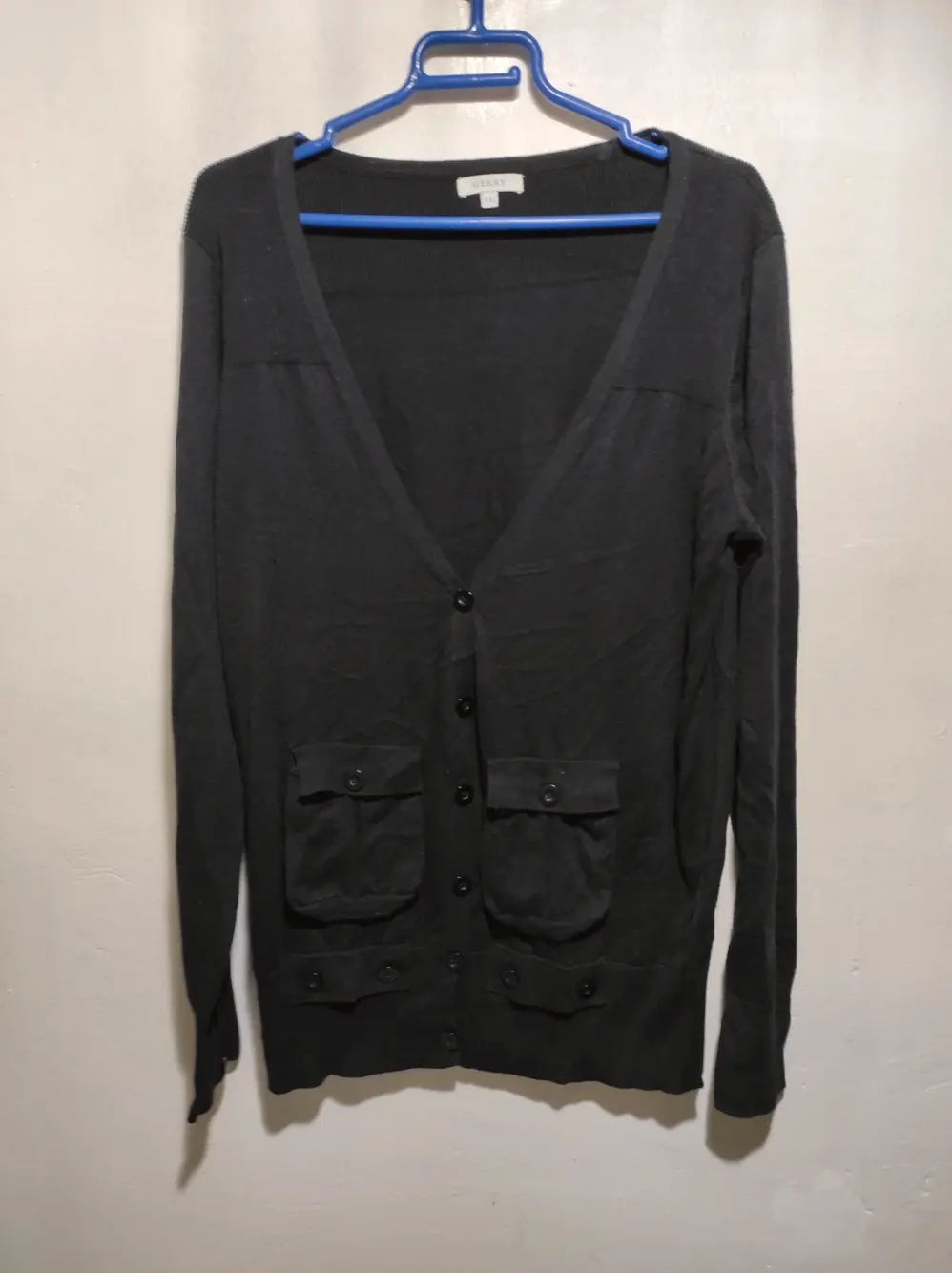 Jersey cardigan cuello de pico Gerry talla XXL