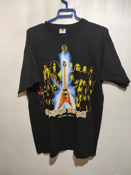 Camiseta Leyendas del Rock Beniel 2011 Fruit of the loom talla M