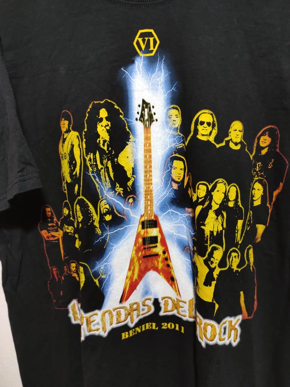 Camiseta Leyendas del Rock Beniel 2011 Fruit of the loom talla M, foto 2