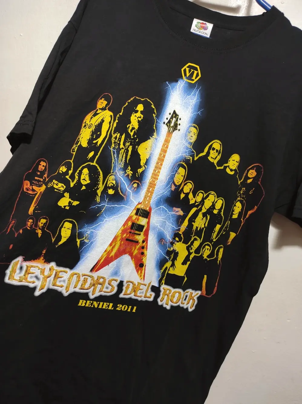 Camiseta Leyendas del Rock Beniel 2011 Fruit of the loom talla M, foto 5