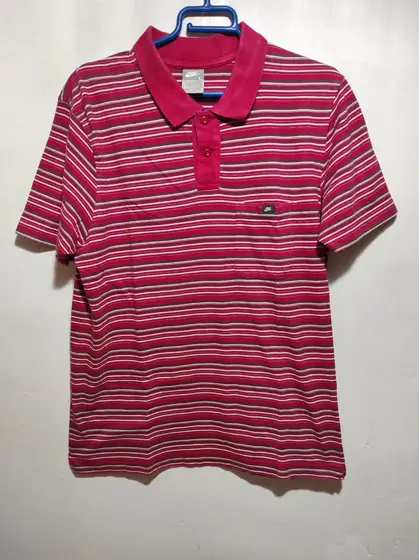 Polo manga corta a rayas Nike talla L