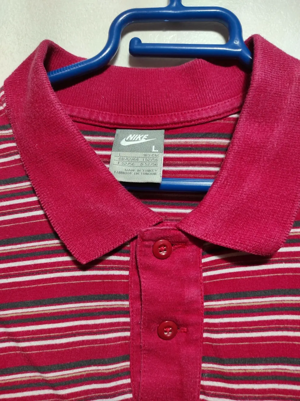 Polo manga corta a rayas Nike talla L, foto 3