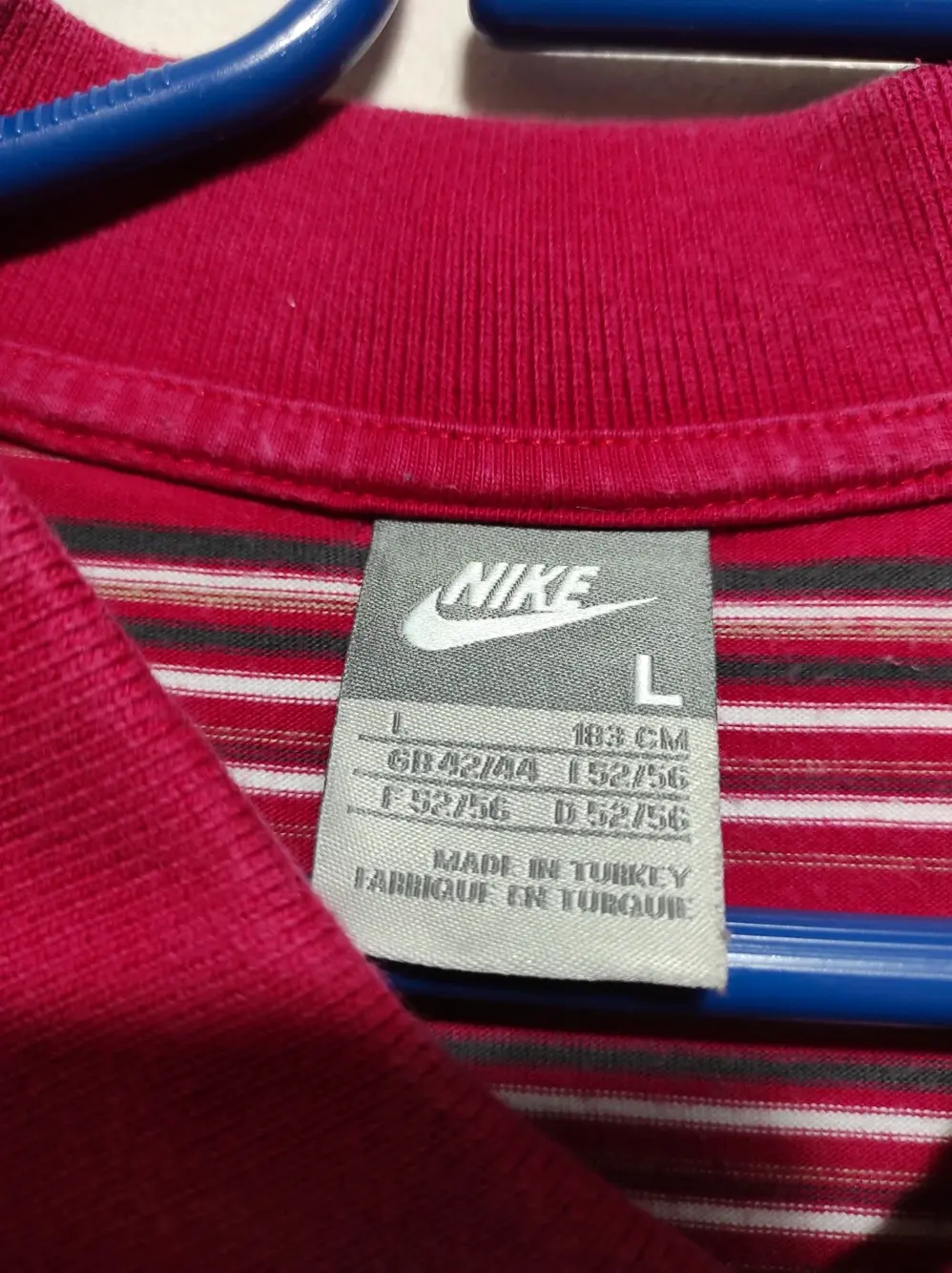 Polo manga corta a rayas Nike talla L, foto 4