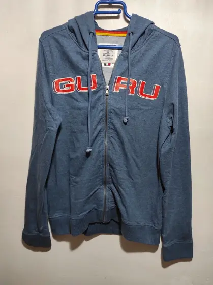 Sudadera con capucha y cremallera Vintage Guru talla XL