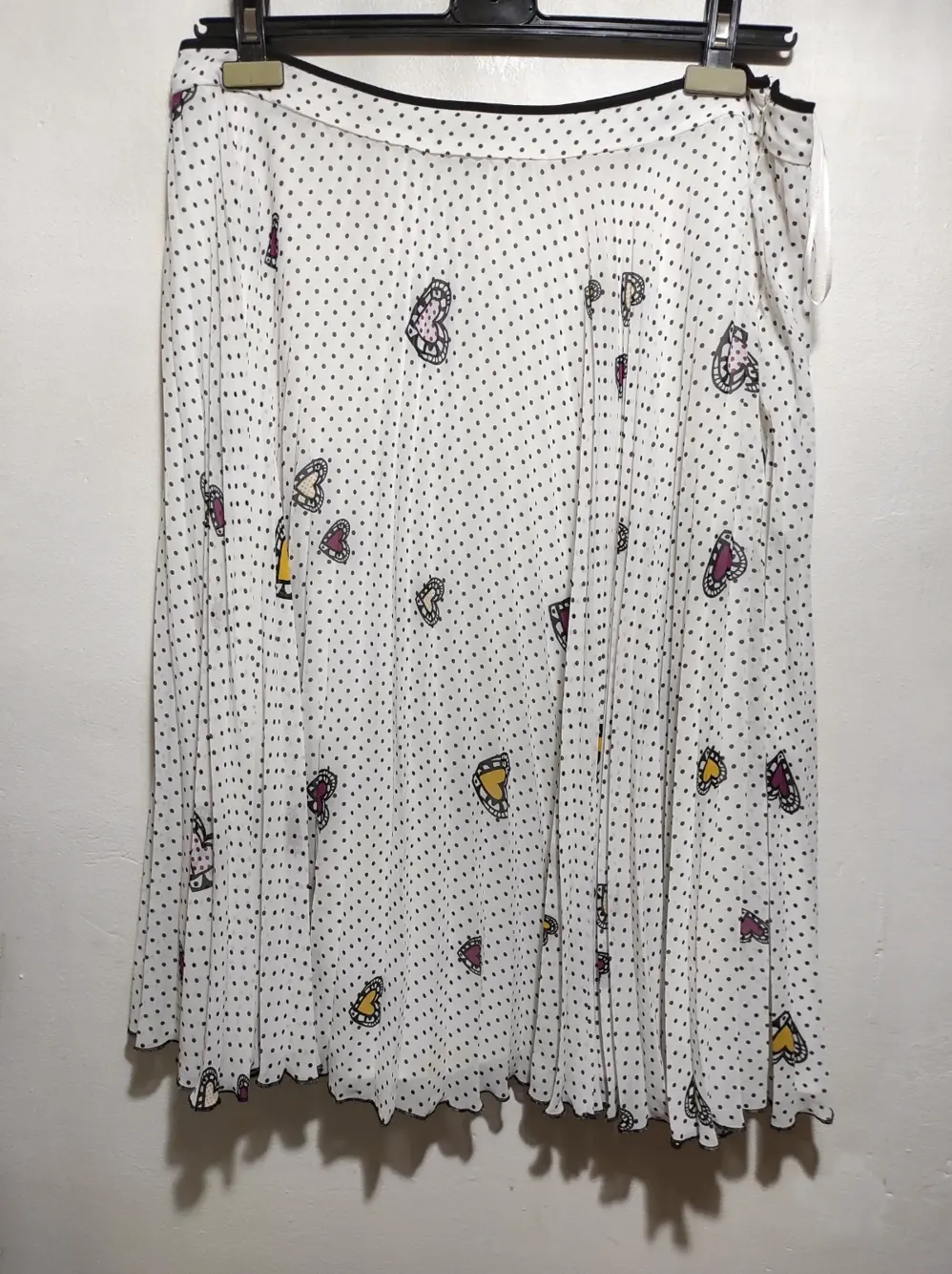 Falda plisada violeta by mango talla L ver medidas