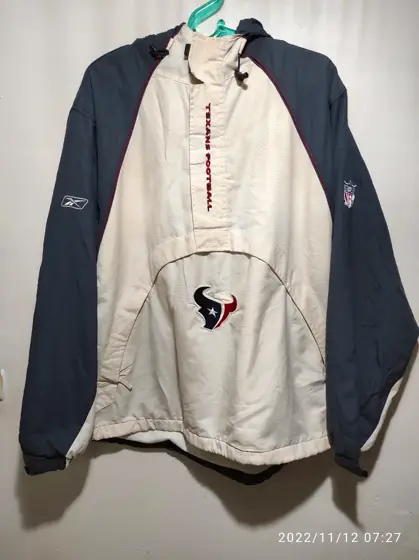 Chaqueta vintage forro polar NFL Houston Texans talla L Reebok