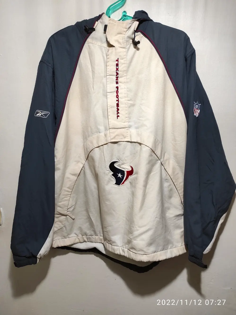 Chaqueta vintage forro polar NFL Houston Texans talla L Reebok