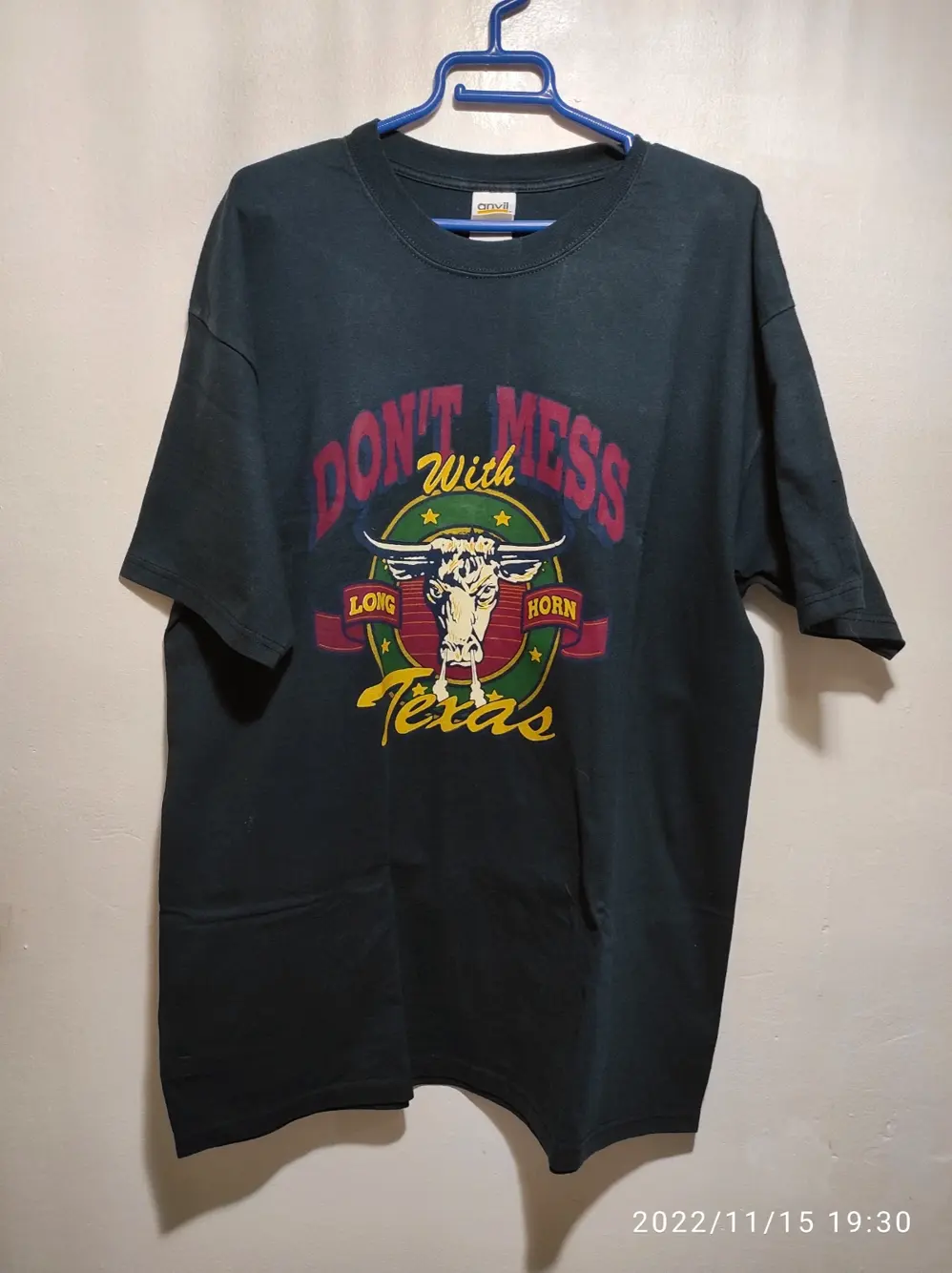 Camiseta manga corta Texas pre-shrunk Anvil talla XL