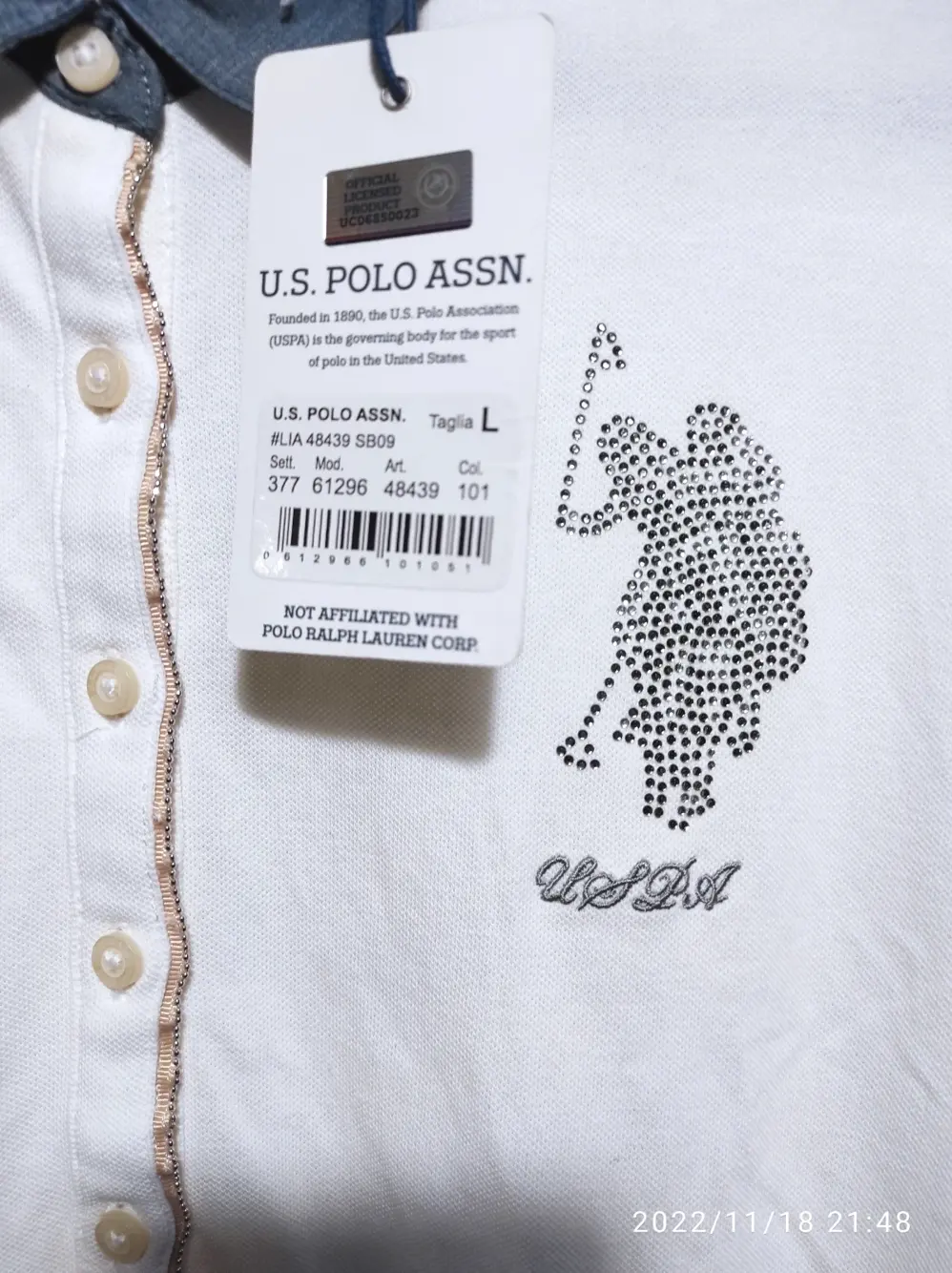 Polo manga larga U.S.Polo Assn.talla L, foto 3