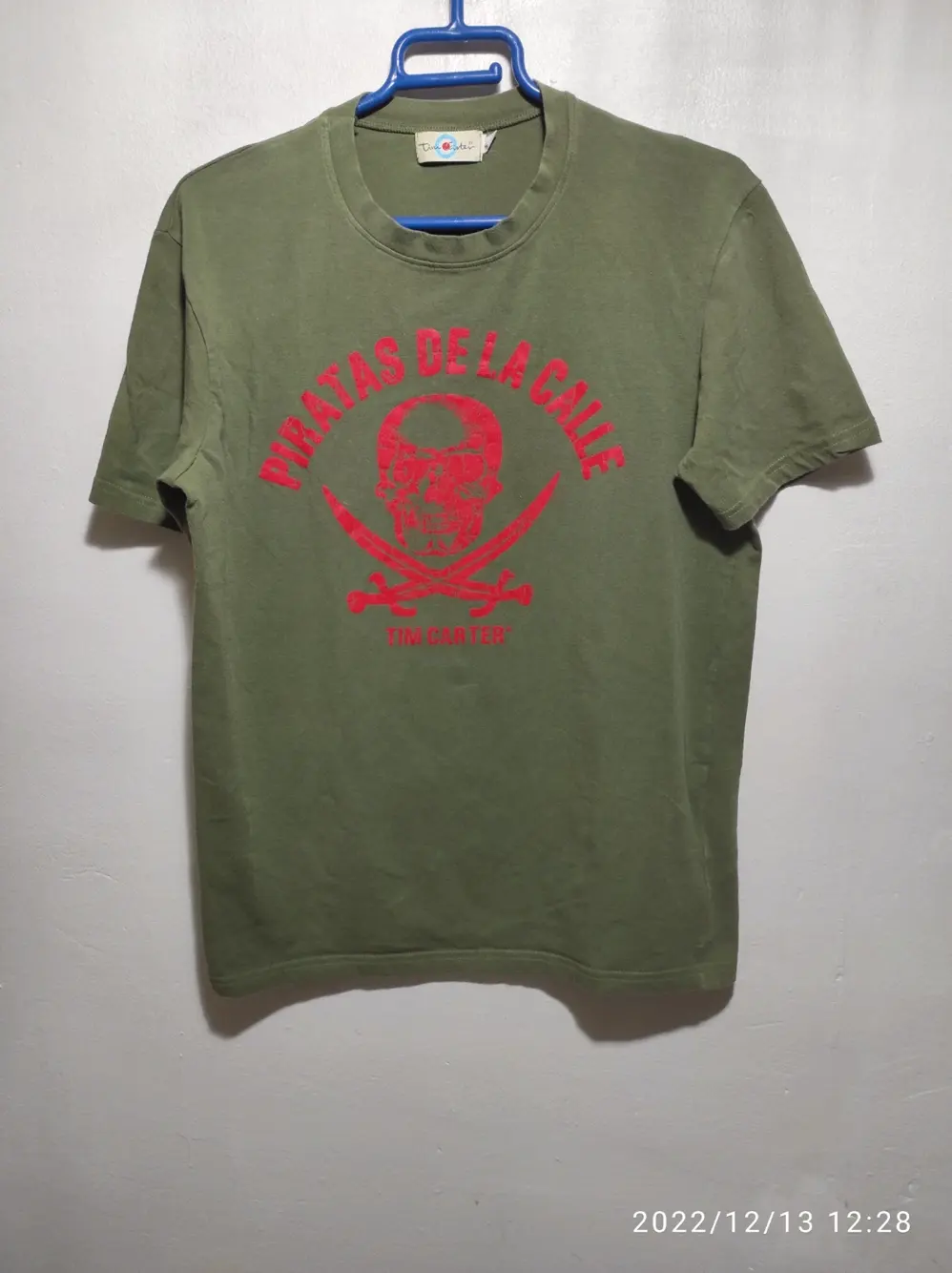 Camiseta manga corta Tim carter Gigolo talla XL pero sirve para M ver medidas