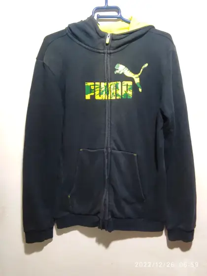 Sudadera con capucha y cremallera Puma talla 16 años sirve para M ver medidas