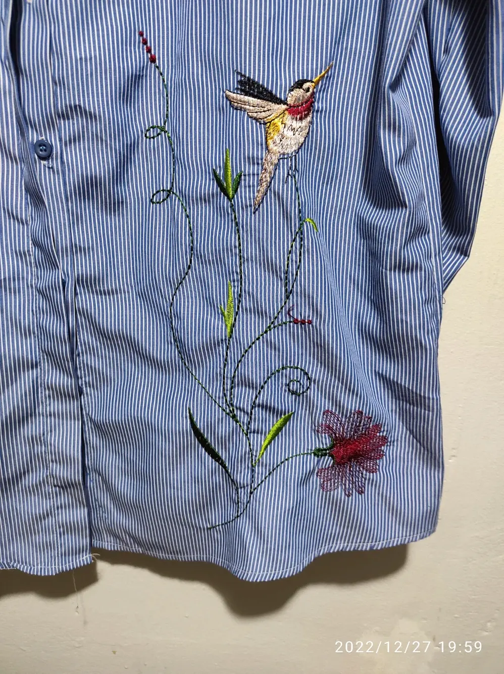 Camisa brodada manga larga Mapro talla XL, foto 5