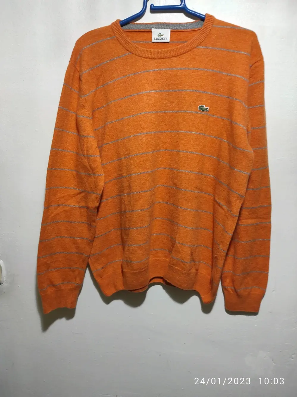Jersey de lana Lacoste talla 6 equivale a una XL ver medidas