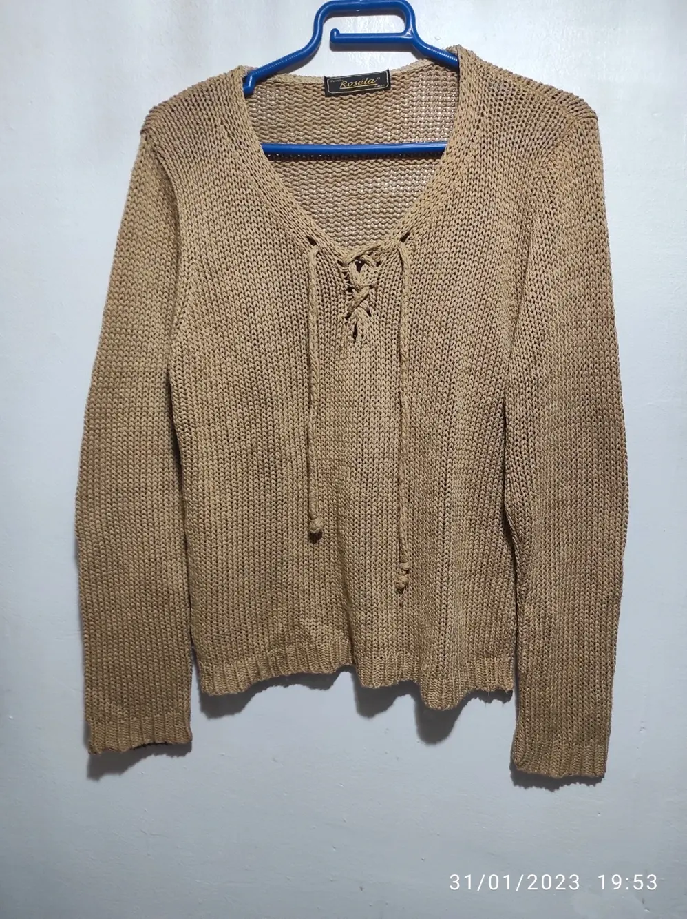 Jersey de punto Rosela talla unica sirve para M ver medidas