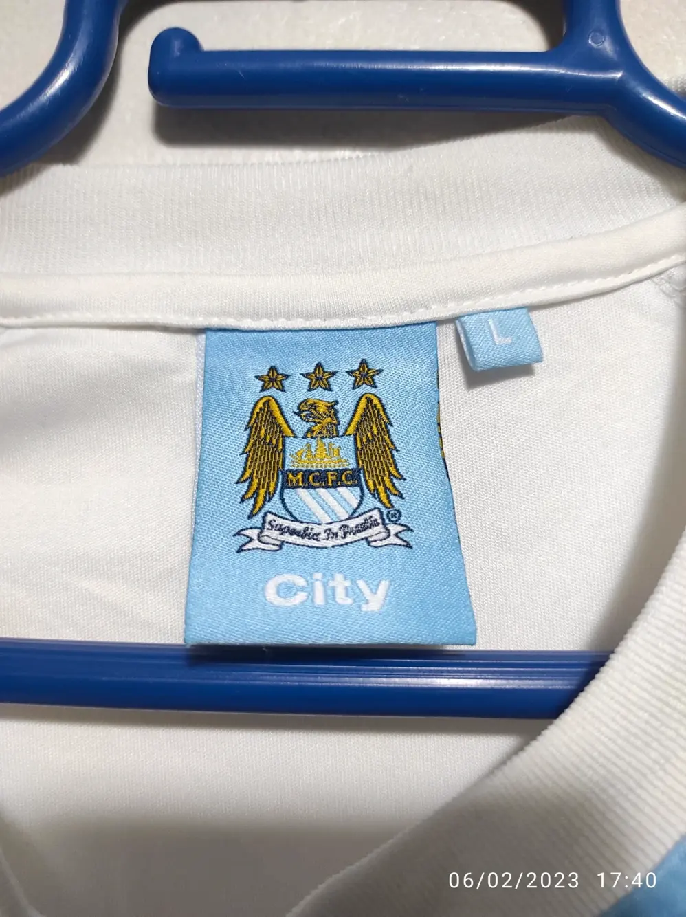 Camiseta oficial Manchester city talla L, foto 3