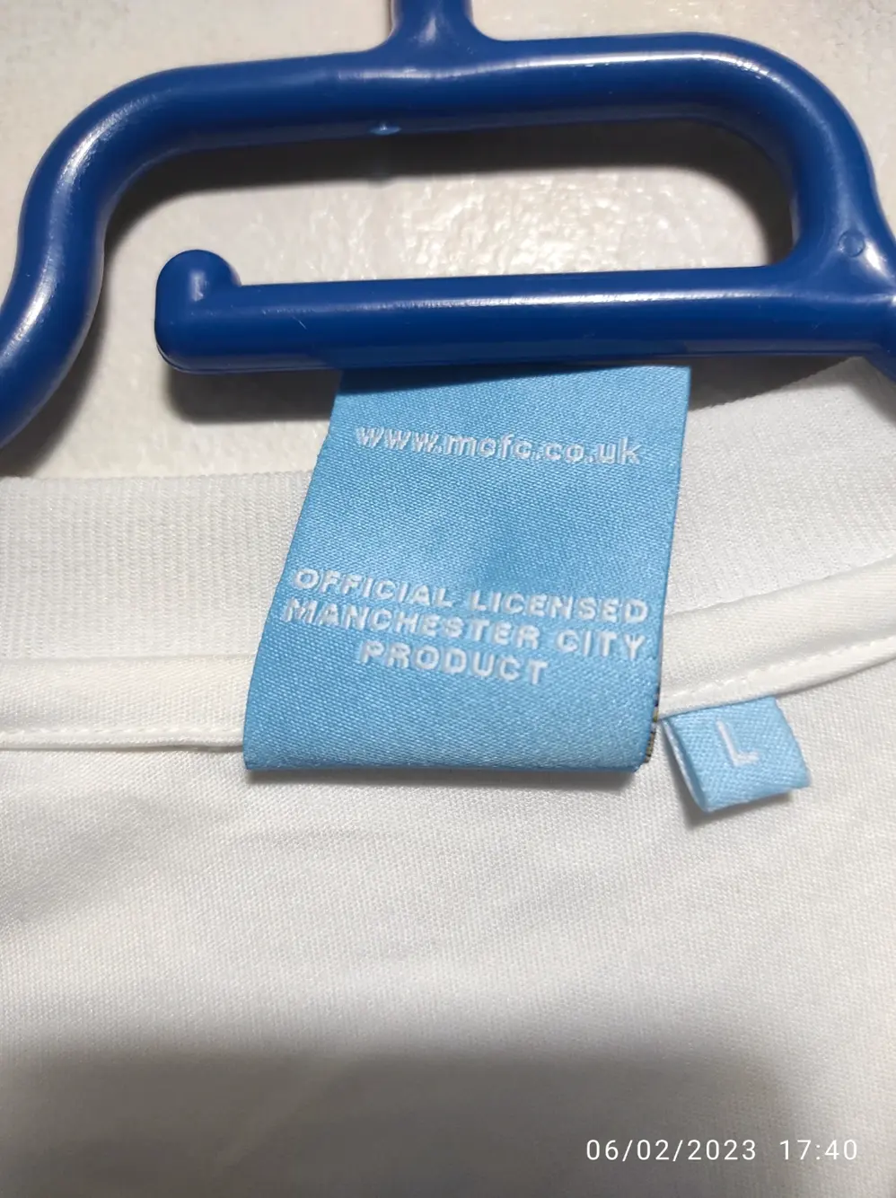Camiseta oficial Manchester city talla L, foto 4