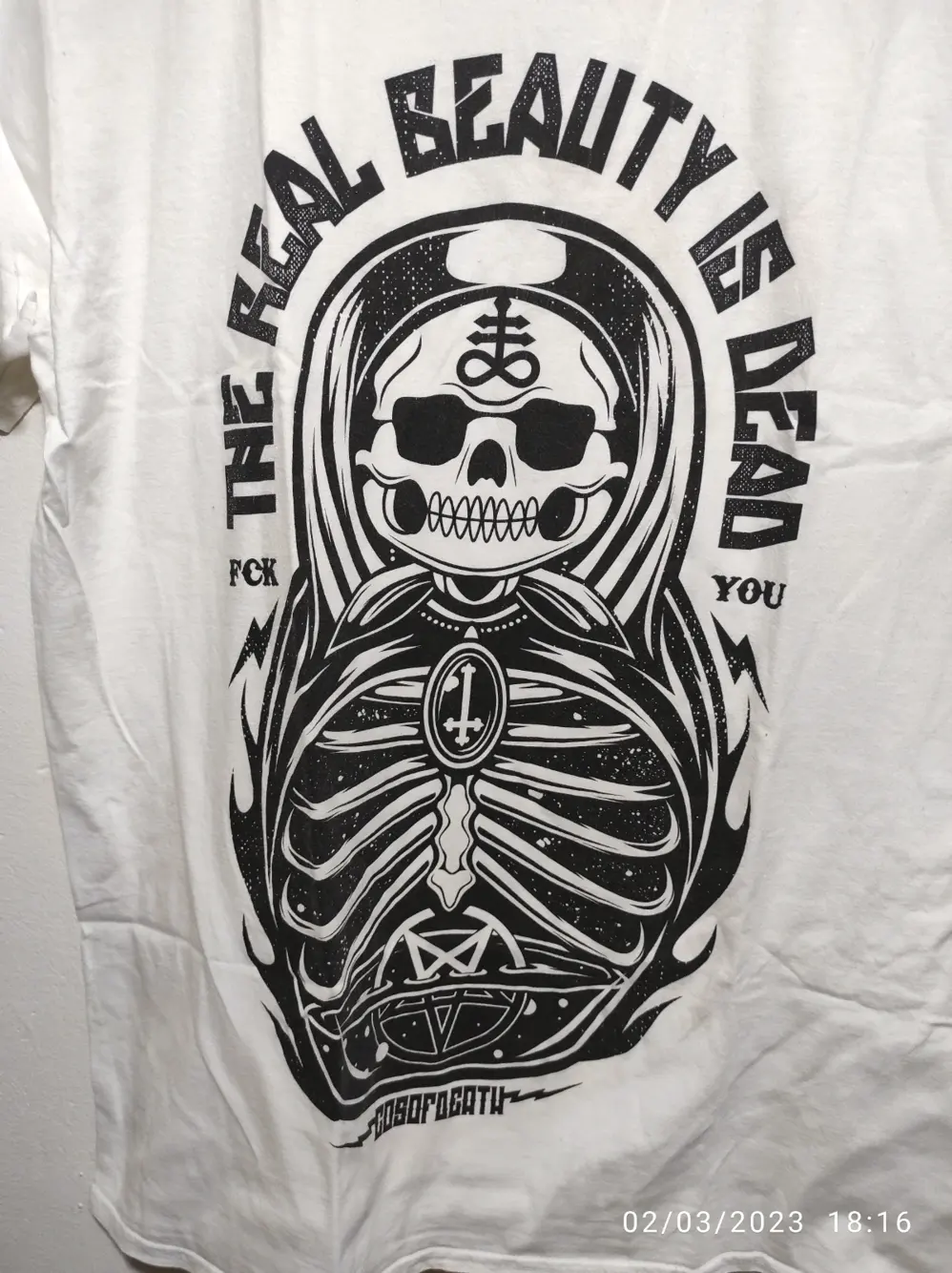 Camiseta manga corta Cosofdead Gildan talla L, foto 2