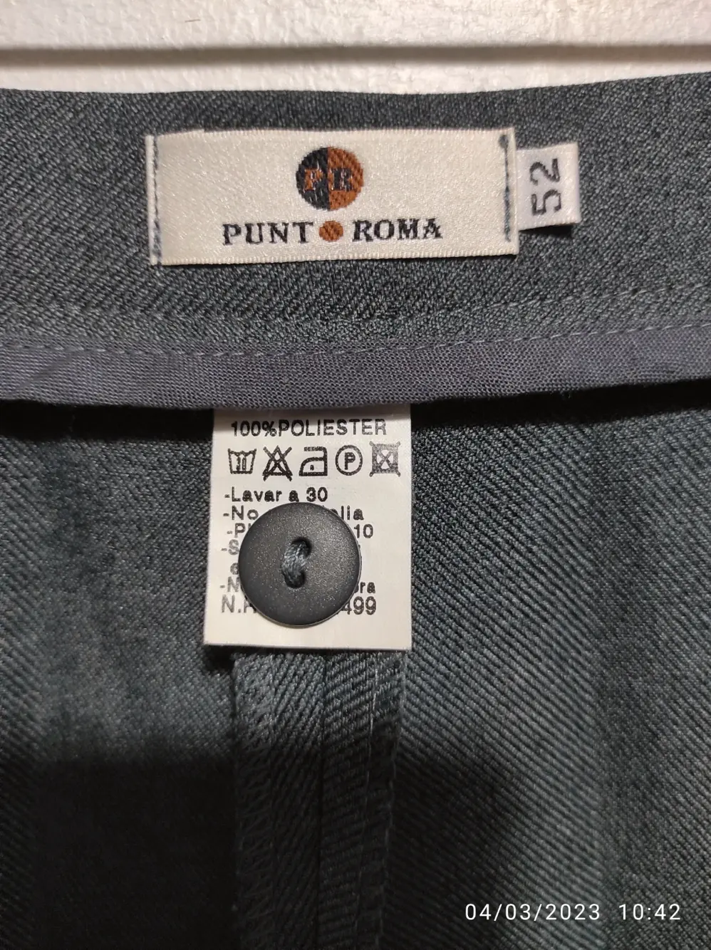 Pantalon ancho Punt Roma talla 52 ver medidas, foto 3