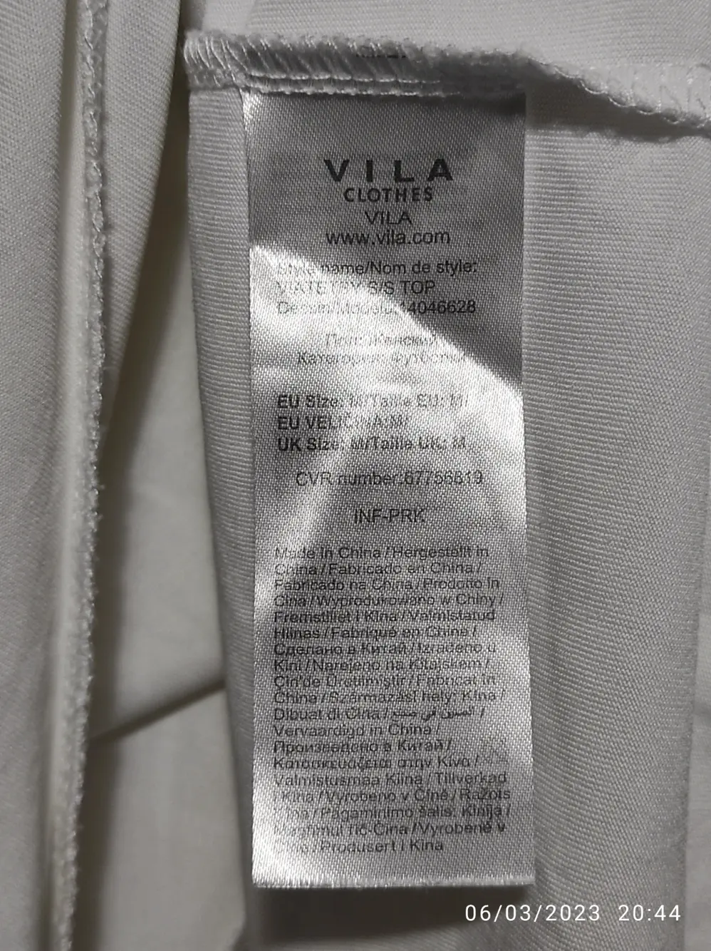 Camiseta manga corta Vila clothes talla M, foto 3