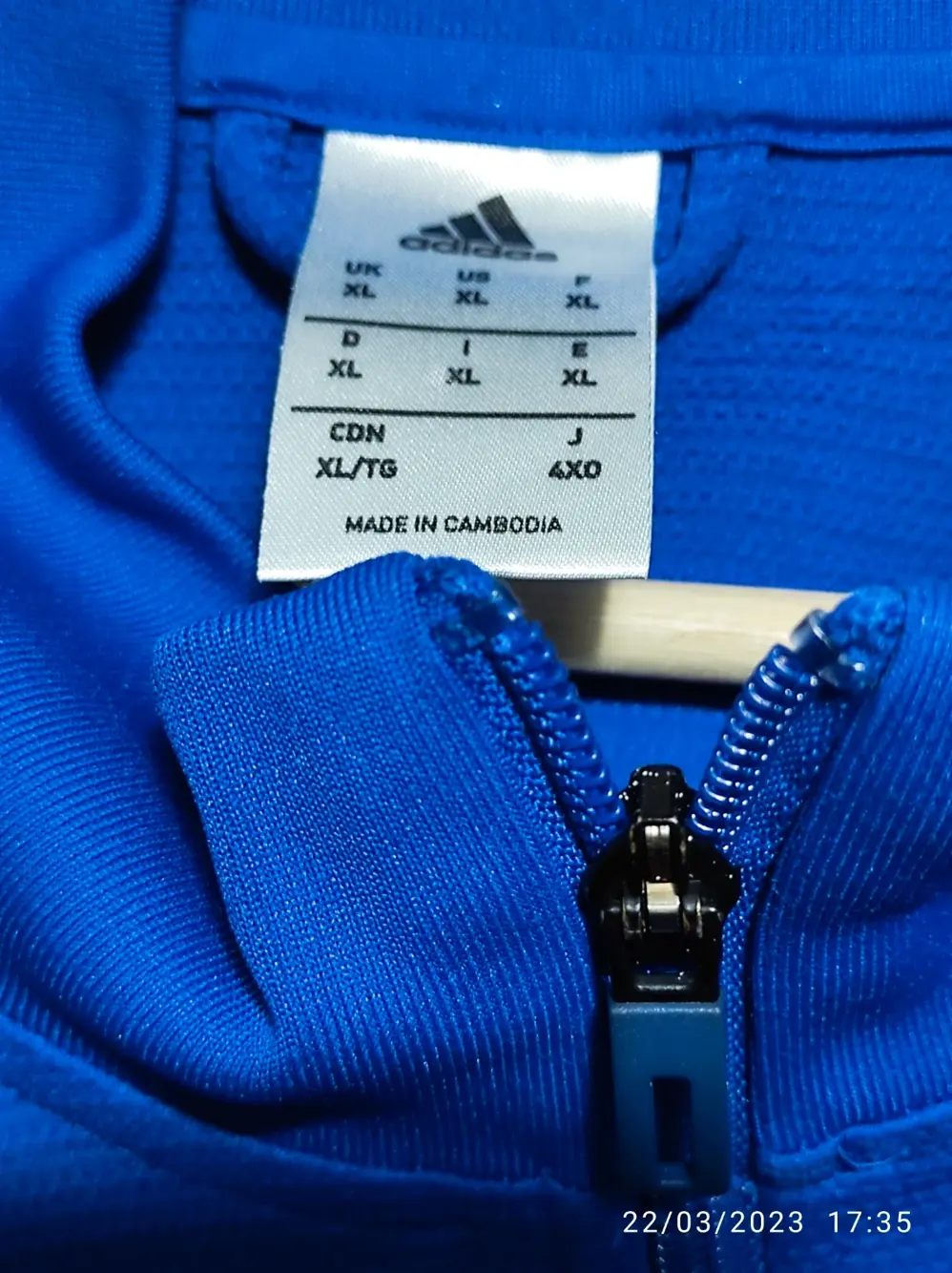 Sudadera con cremallera Adidas talla XL, foto 5