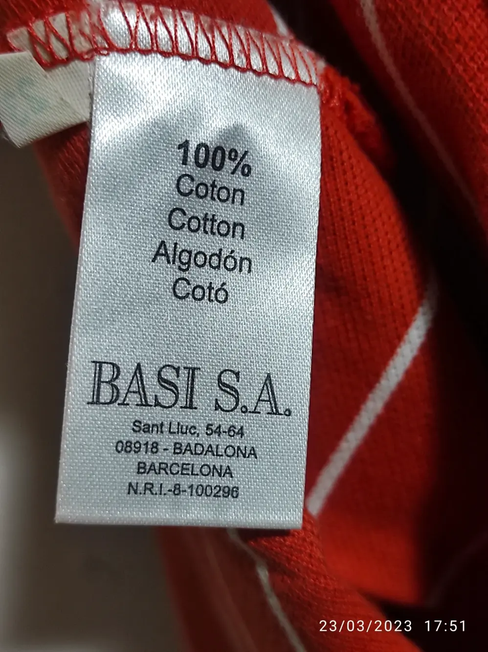 Polo a rayas Lacoste talla 5 equivale a una L ver medidas, foto 5