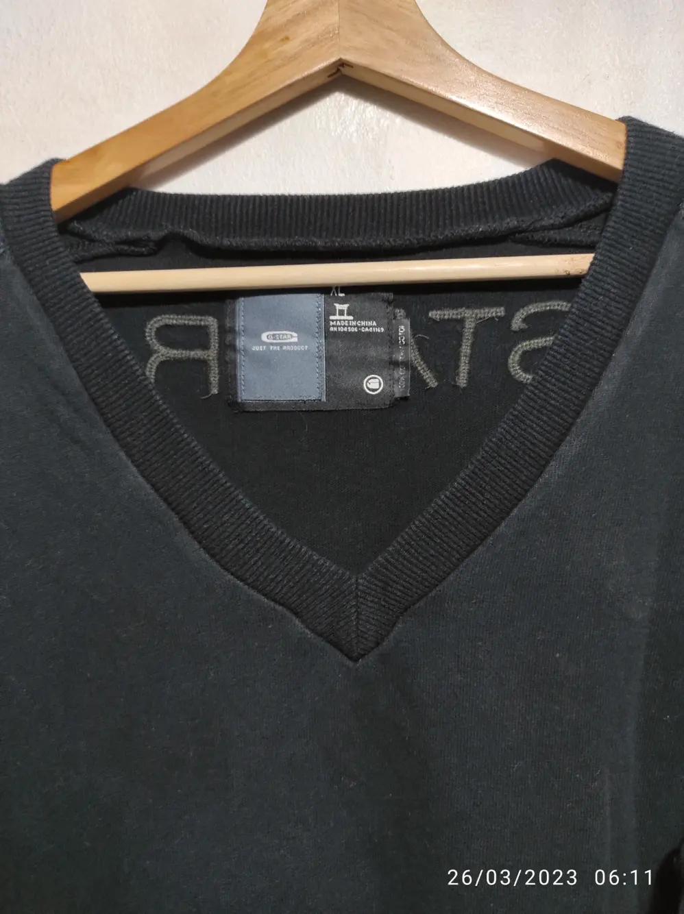 Jersey cuello de pico G-star raw talla XL sirve para L ver medidas, foto 2