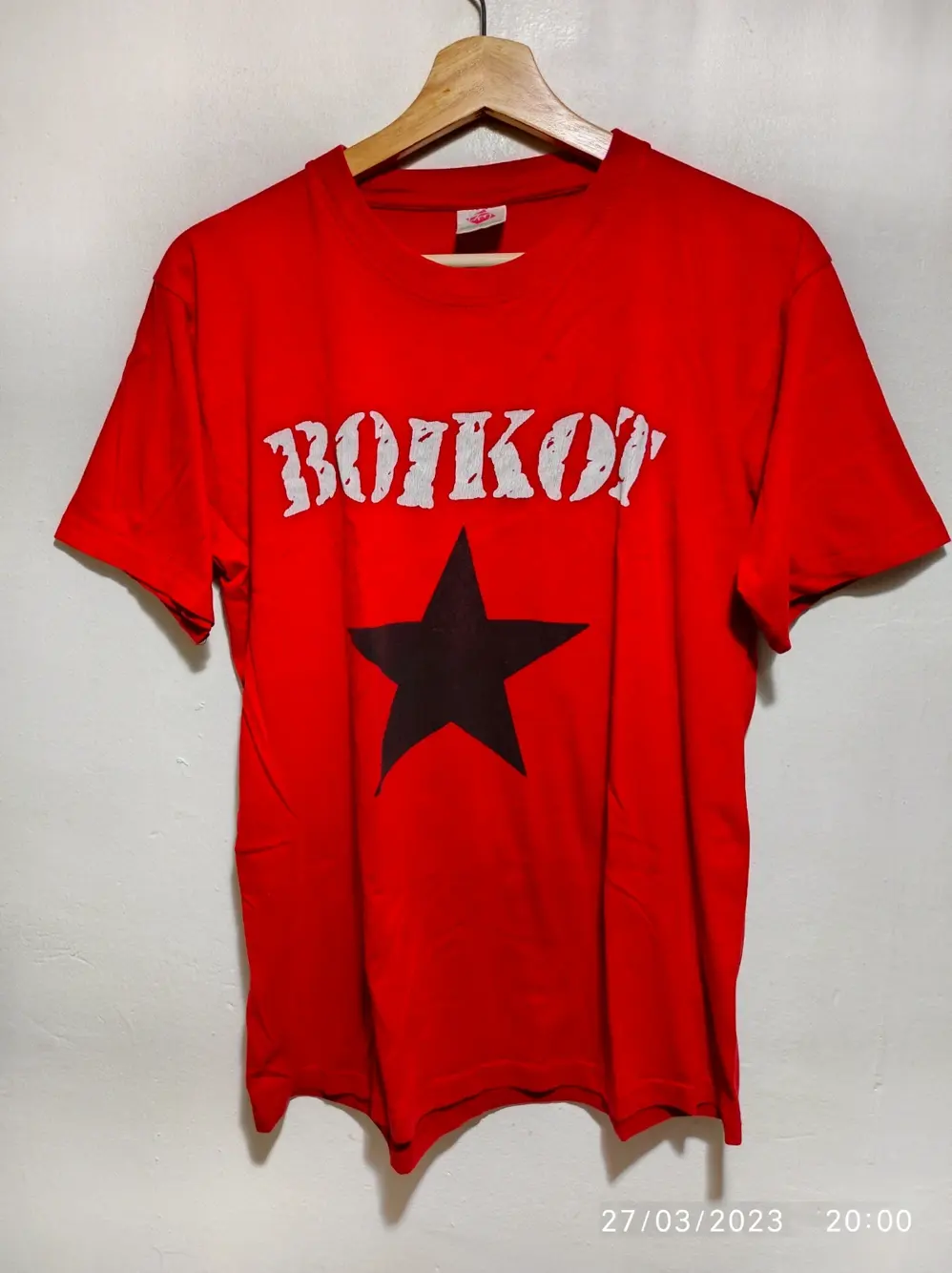 Camiseta vintage manga corta Boikot talla L