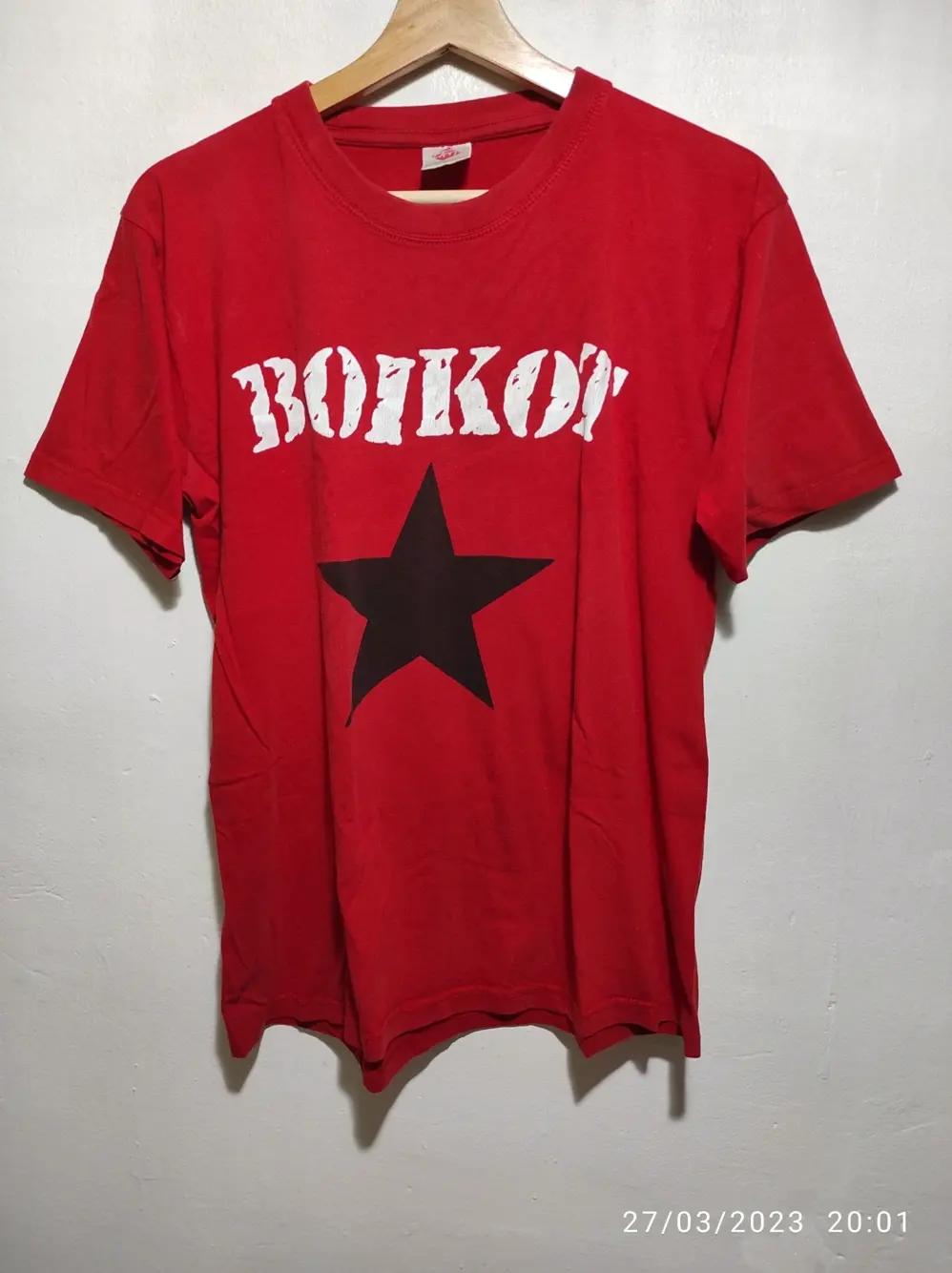 Camiseta vintage manga corta Boikot talla L, foto 3