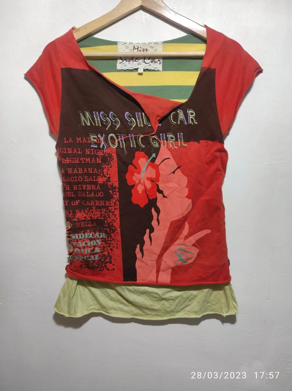 Camiseta sin mangas Miss sidecar talla L sirve para M ver medidas